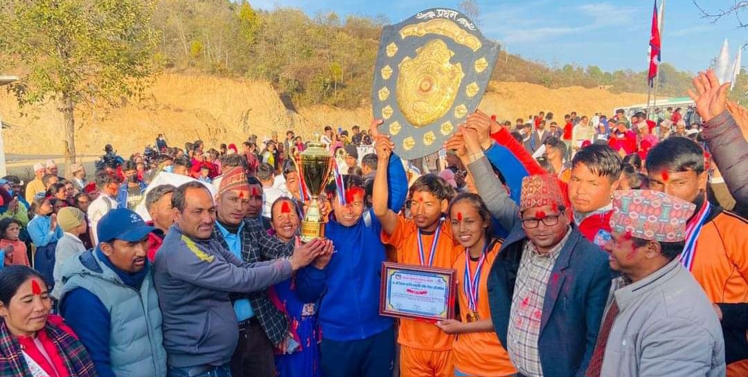जिल्ला स्तरीय रास्ट्रपति  रनिङ्ग शिल्डमा छेडागाड नगरपालिका प्रथम